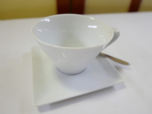 Koffiekop en schotel - Napoli - Vierkant (Korf  30 stuks)